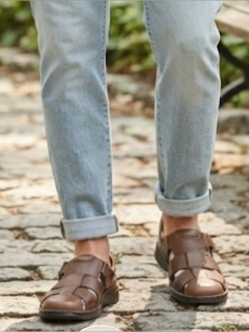 Florsheim Edgewater Fisherman Brown Leather Sandals NWB Men's Size 9M